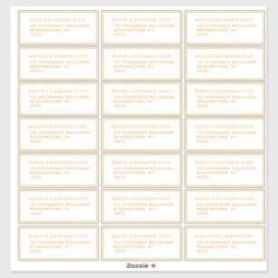 Adesivo 21 Modelo de endereço convidado cada 1,75 x 4,25 p