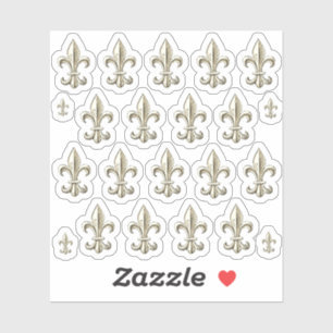 Adesivo 22 Per Sticker Elegante Vintage Fleur de Lis