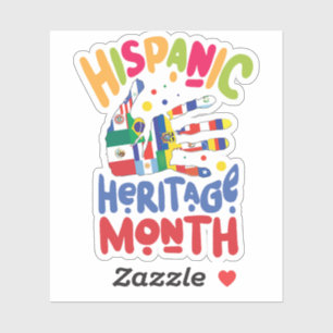 Adesivo 23.Patrimônio nacional hispânico Mês todos os p
