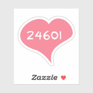 Adesivo 24601 Love Heart Vinyl Sticker