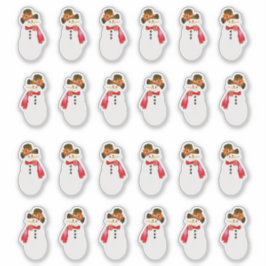 Adesivo 24 Piece Snowman Sticker