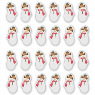 Adesivo 24 Piece Snowman Sticker