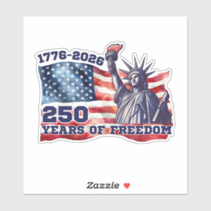 Adesivo 250º Aniversário da Bandeira dos EUA Liberdade