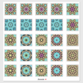 Adesivo 25 Folha de Azulejo de Mosaico 1