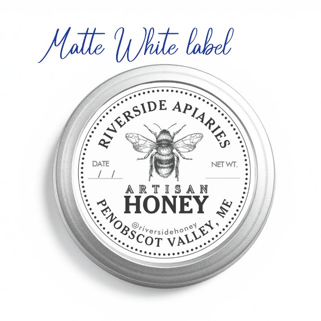 Adesivo 25 Mason Jar Honey Labels personalizados de 2,25"  (Criador carregado)