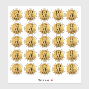 Adesivo 25 Vezes Dourados Sanitizer Stickers Espalham Amor
