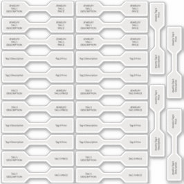 Adesivo 26 Autocolantes de Prata de Joias