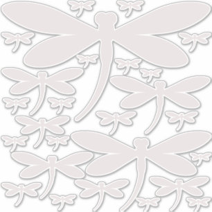 Adesivo 26 Dragonfly vinil Stickers   Cor neutra