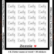 28 Personalizado Moderno 4/5 Letras Nome Palavra P