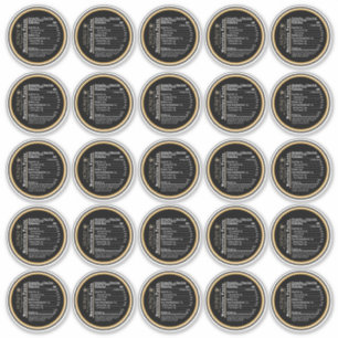 Adesivo 2,5" Manuka Honey Black Dourado Honey Nutrition Fa