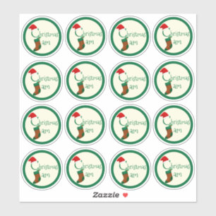 Adesivo 2" Brincadeiras de Natal Festivas Manchas de Vesti