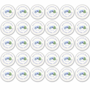 Adesivo 2" Mason Jar Lid Label Violet Jelly Vinyl