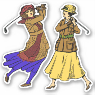 Adesivo 2 Vintage - Vinhetas de Golfistas