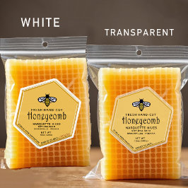 Adesivo 30 Abelhas amarelas impermeáveis em forma de hexág