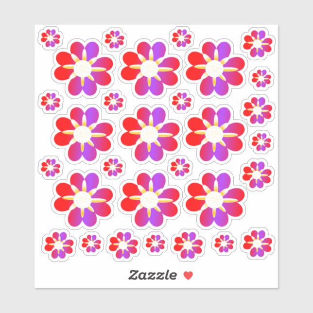 Adesivo 30 Autocolantes Vermelhos (Folha)