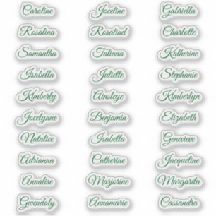 Adesivo 30 Nome de Favor de Festa Personalizado para Prese