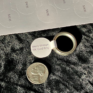 Adesivo 30 Pequena marca de preço de joias