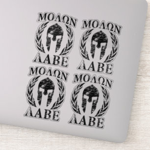 Adesivo 4 Molon Labe Spartan Warrior Laurels