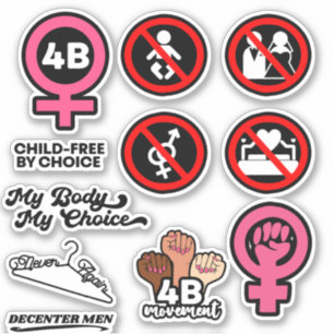 Adesivo 4B Movimento Feminismo Direitos 4B Sticker Pack