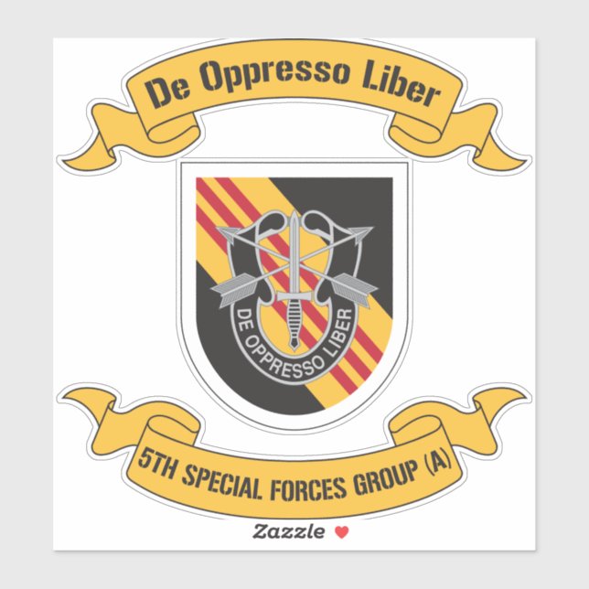 Adesivo 5 Especial Forces Group (Airborne) 5 SFG (Folha)