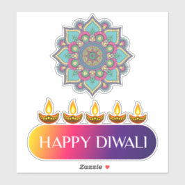 Adesivo 5. Happy Diwali, o festival de luzes da Índia