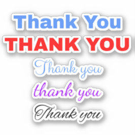 Adesivo 5 Rótulos de Agradecimento Populares