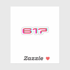 Adesivo 617 ・ Boston Massachusetts