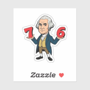 Adesivo 67 George Washington 7-6 Seis Sete Meme 67