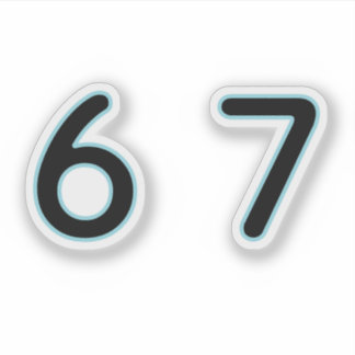 Adesivo 6 7 Six Seven Epic Lit