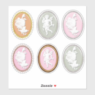 Adesivo 6 cameos bonitos dos presentes de x Scrapbooking