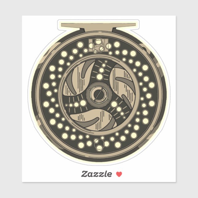 Adesivo 6" Voo Arenque Arenque Pescador (Folha)