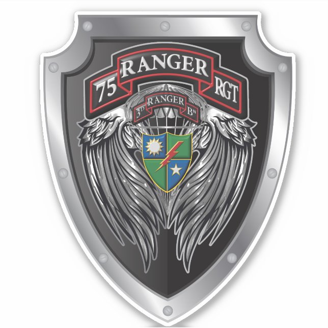 Adesivo 75º Regimento Ranger 3º Bat "Rangers Lideram o Cam (Frente)