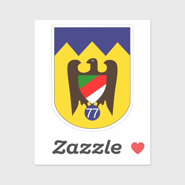 Adesivo 77 (StG 77) Emblem Square Sti (Folha)