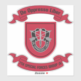Adesivo 7 Especial Forces Group (Airborne) 7 SFG
