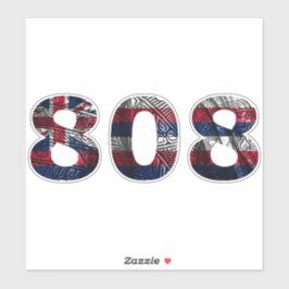 Adesivo 808 Tribal Hawaii Flag