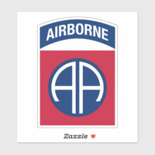 Adesivo 82.a Divisão Aerotransportada Insignia Veterano M