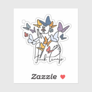 Adesivo 86 47 Camisa Floral Anti-Trump, Presidente Impeach