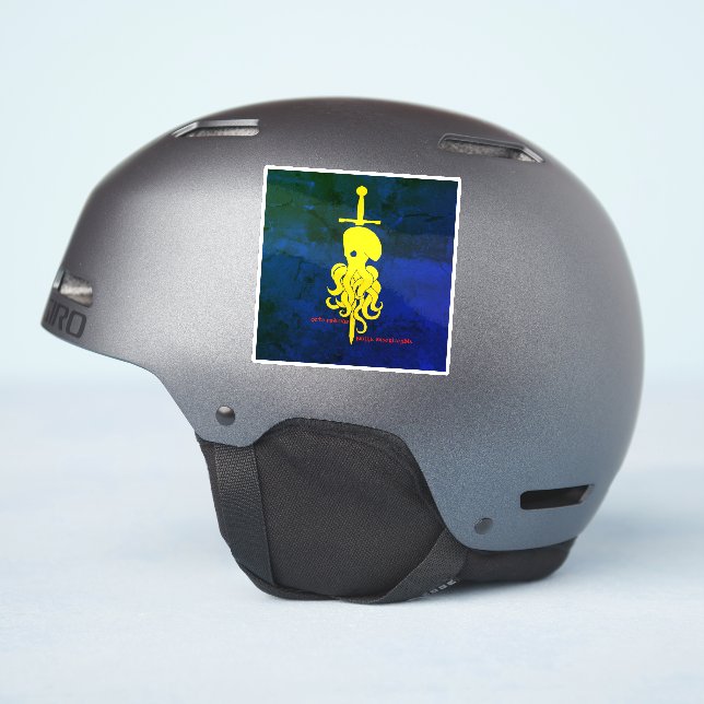 Adesivo 8 pés, zero misericórdia (Lado do capacete)