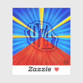 Adesivo 974 Ile de la Réunion - Drapeau réunionnais