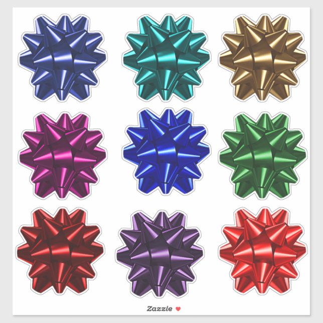 Adesivo 9 Arcos de quebra de presentes de prova de esmagam (Folha)