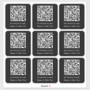 Adesivo 9 Nome comercial com código QR