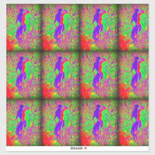 Adesivo 9 sereia hippie roxa