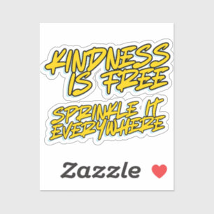 ADESIVO A ADVERTÊNCIA É LIVRE, SPRINKLE-A EM TODO O LADO