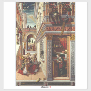 Adesivo A Anunciação Carlo Crivelli Arte Renascentista