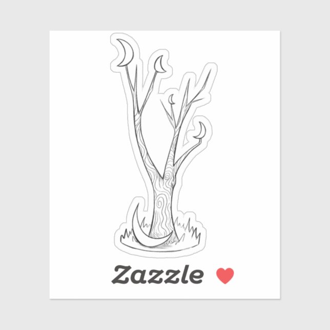 Adesivo A Árvore da Lua (Folha)