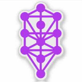Adesivo A Árvore Qabalística Da Vida (Púrpura)