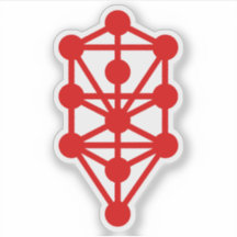 A Árvore Qabalística da Vida (vermelha)