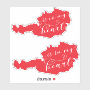 Adesivo A Áustria Está No Meu Coração