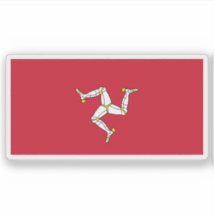 Adesivo A bandeira da Ilha de Man