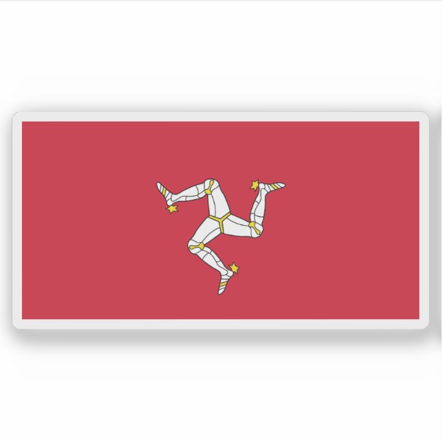 Adesivo A bandeira da Ilha de Man (Frente)